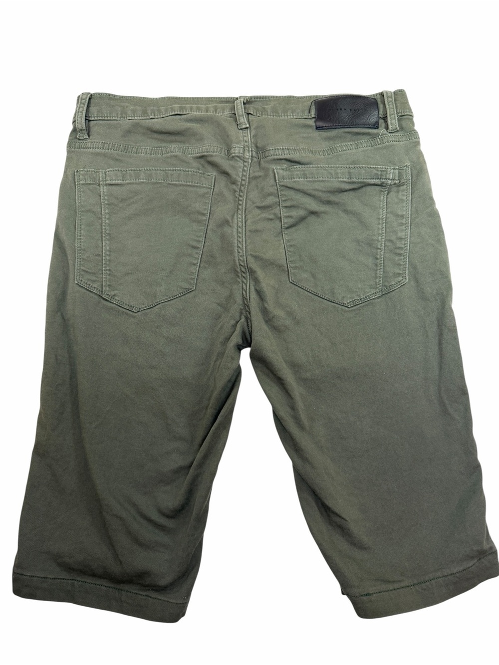 Perry Ellis Olive Green Flat Front Casual Shorts - Picture 5 of 5